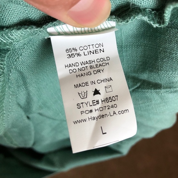 Clad & Cloth • Wide Leg Linen Cropped Pants - Picture 11 of 11